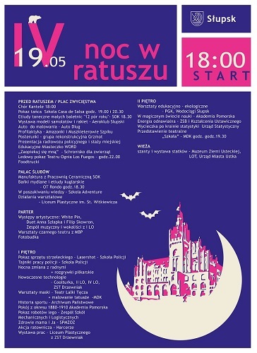 Noc w Ratuszu 2018 afisz mały